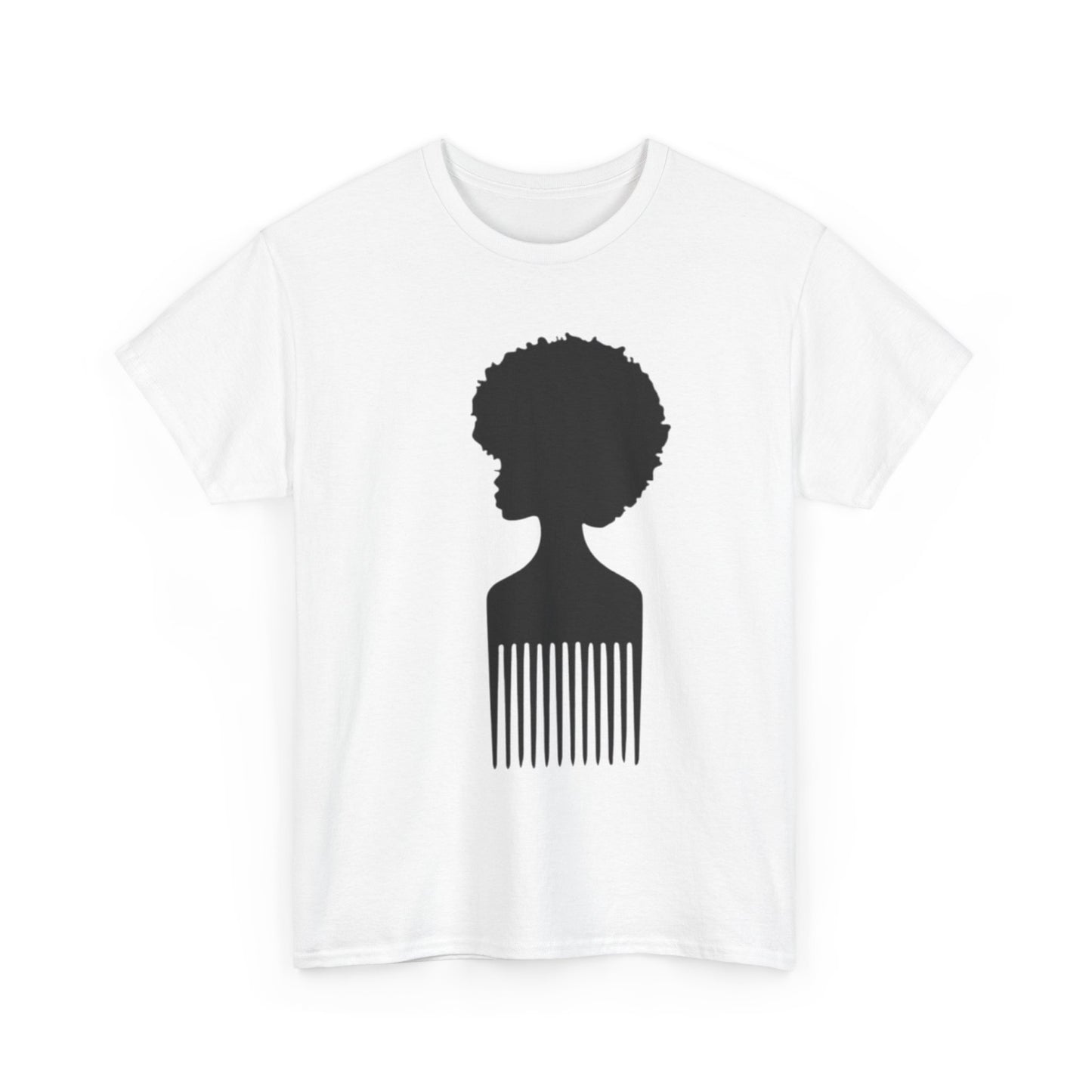 Afro Comb Statement Tee | Heavy Cotton Unisex T-Shirt